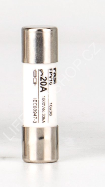 Pojistka 10x38 gPV 20A 1000V (1)